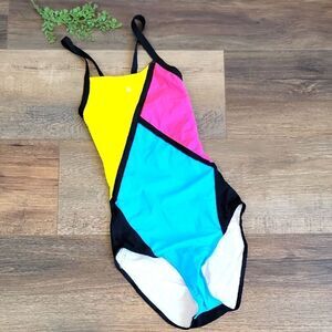 Aqua Sphere NWT Colorblock One-Piece Swimsuit Womens Size 40 ( XL )